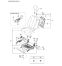 Diagram for 2006 Kia Optima Seat Cover - 884672G000804