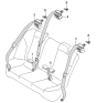 Diagram for 2006 Kia Optima Seat Belt - 898502G500VA