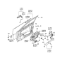 Diagram for 2006 Kia Optima Door Handle - 826102G000W9