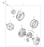 Diagram for Kia Optima Alternator Case Kit - 3733025010