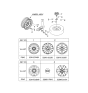 Diagram for Kia Optima Wheel Cover - 529602G101