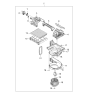 Diagram for 2006 Kia Optima Cabin Air Filter - 971333K000