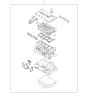 Diagram for Kia Rondo Cylinder Head Gasket - 2091025C00