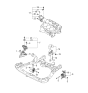 Diagram for Kia Optima Engine Mount Bracket - 218102G400