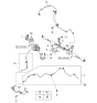 Diagram for Kia Optima Power Steering Hose - 575602G000