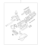 Diagram for 2000 Kia Optima Cylinder Head Gasket - 2091037A02