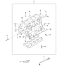 Diagram for 2000 Kia Optima Knock Sensor - 3951038021