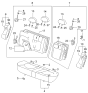 Diagram for 2002 Kia Optima Armrest - 8990038400BTB