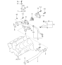 Diagram for 2000 Kia Optima Thermostat Housing - 2562037350