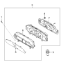 Diagram for 2001 Kia Optima Speedometer - 940013C030