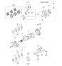 Diagram for Kia Sportage Crankshaft - 2311037300