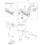 Diagram for 2001 Kia Optima Blower Control Switches - 972503C500