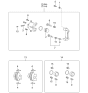 Diagram for 2002 Kia Optima Brake Caliper - 5818038A00