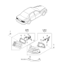 Diagram for 2003 Kia Sedona Headlight Bulb - 1864427088