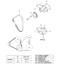 Diagram for 2005 Kia Optima Water Pump Pulley - 2521138001