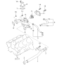 Diagram for 2000 Kia Optima Thermostat Housing - 2562037350