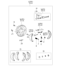 Diagram for 2001 Kia Optima Wheel Cylinder - 5833038010