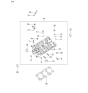 Diagram for 2003 Kia Optima Cylinder Head Gasket - 2231137210