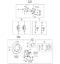 Diagram for 2001 Kia Optima Brake Shoe Set - 583503CA10