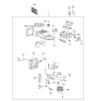 Diagram for 2000 Kia Optima Blower Motor - 9710938000