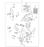 Diagram for 2003 Kia Optima Heater Core - 9722738000