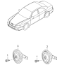 Diagram for Kia Optima Horn - 9662038102