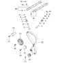 Diagram for 2004 Kia Optima Timing Chain Tensioner - 2441038001