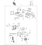 Diagram for 2002 Kia Optima Blend Door Actuator - 9710838000