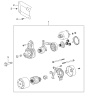 Diagram for 2004 Kia Optima Starter Motor - 3610038050