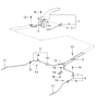 Diagram for 2005 Kia Optima Parking Brake Cable - 597703C300