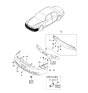 Diagram for 2003 Kia Optima Bumper - 865113C210XX