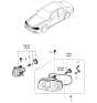 Diagram for 2005 Kia Optima Fog Light Bulb - 1864965001