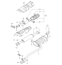 Diagram for 2003 Kia Optima Muffler - 286103C870