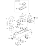 Diagram for Kia Optima Armrest - 846603C000BT