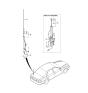 Diagram for 2005 Kia Optima Antenna Mast - 962503C001