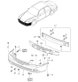 Diagram for 2002 Kia Optima Bumper - 865113C010