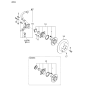 Diagram for 2004 Kia Optima Wheel Bearing - 5273038002