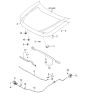 Diagram for 2002 Kia Optima Lift Support - 811703C000