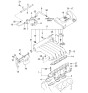 Diagram for 2000 Kia Optima Engine Cover - 2924037200