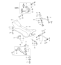 Diagram for 2005 Kia Optima Sway Bar Bracket - 5557538600