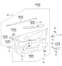 Diagram for 2002 Kia Optima Weather Strip - 8224138000