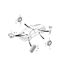 Diagram for 2000 Kia Optima Car Speakers - 9636039101