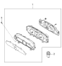 Diagram for 2003 Kia Optima Instrument Cluster - 940013C500