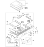 Diagram for 2005 Kia Optima Sunroof Cable - 8163538000