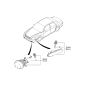 Diagram for 2002 Kia Optima Fog Light - 922013C100