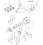 Diagram for 2000 Kia Optima Flywheel - 2326037100