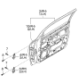 Diagram for 2000 Kia Optima Door Hinge - 7932038000