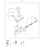 Diagram for 2004 Kia Optima Brake Master Cylinder - 585103D500