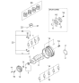 Diagram for 2001 Kia Optima Crankshaft Thrust Washer Set - 2123138000