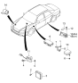 Diagram for 2001 Kia Optima Air Bag Control Module - 959103C100